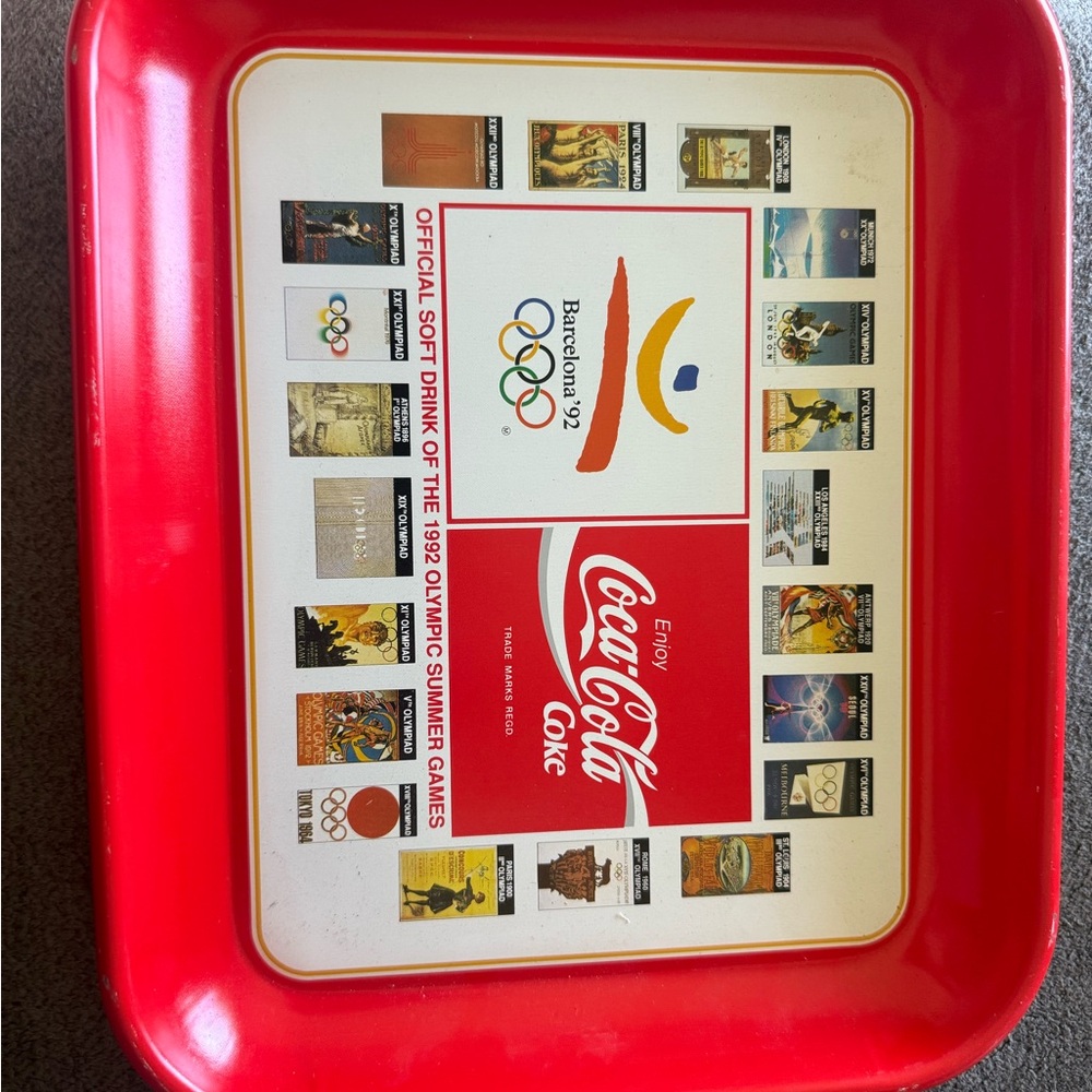 Coca-Cola Olympic Poster metal Tray
